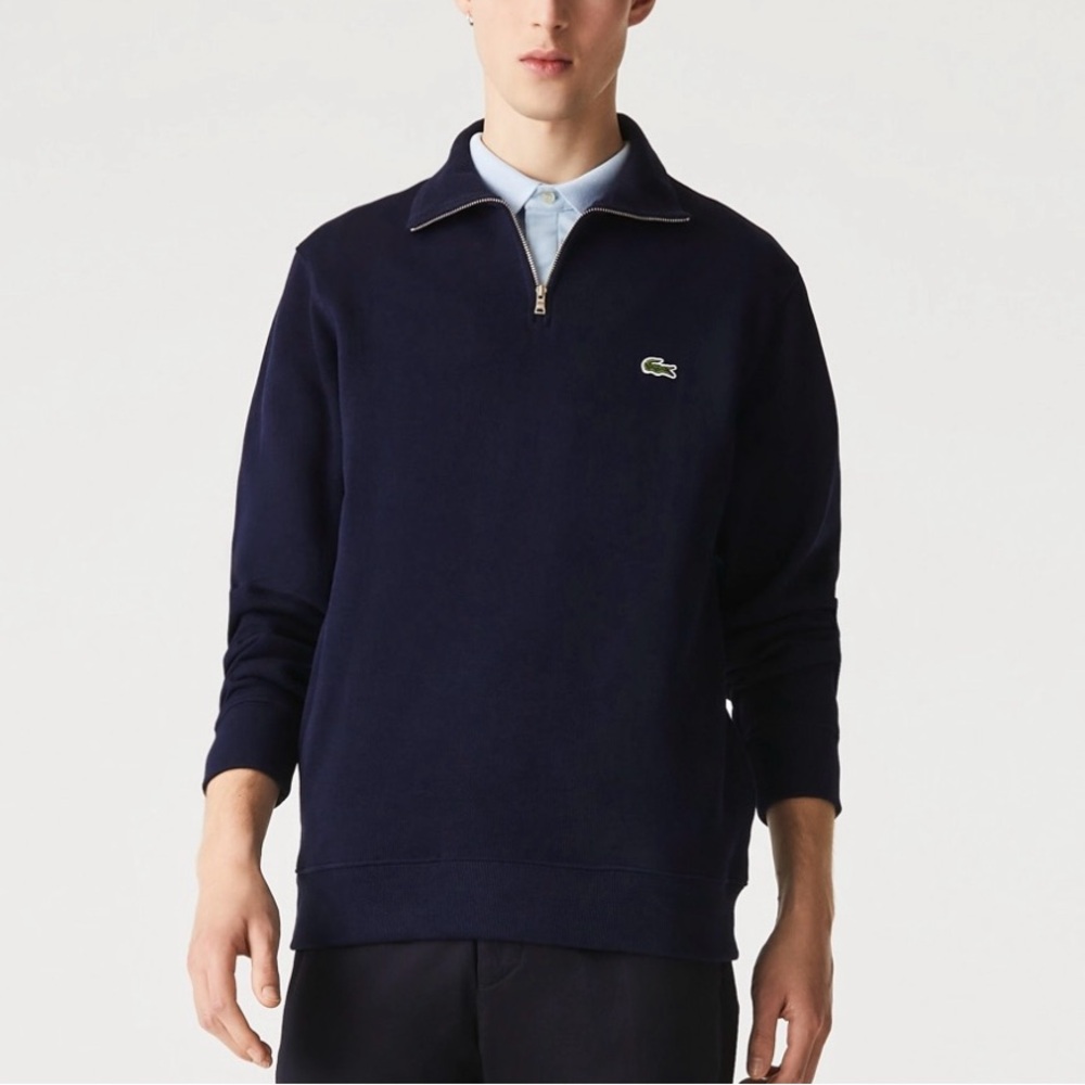 MEN'S RIBBED QUARTER-ZIP SWEATSHIRT